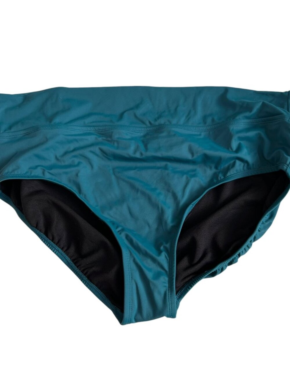 Maurices bikini bottoms blue green swimsuit XXL 2XL swim high waisted